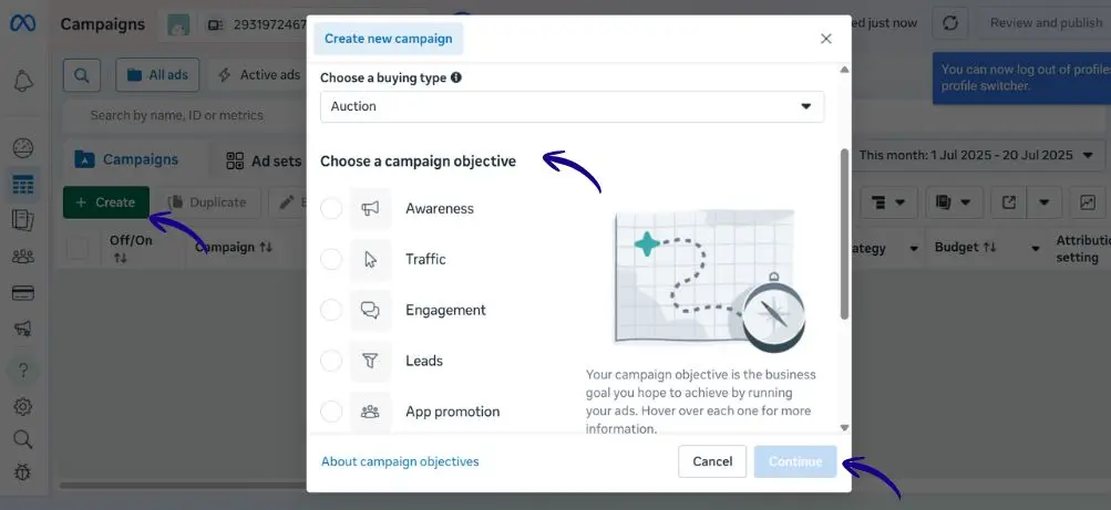 Step 2: Create an Instagram Ad Campaign in Meta Ads Manager